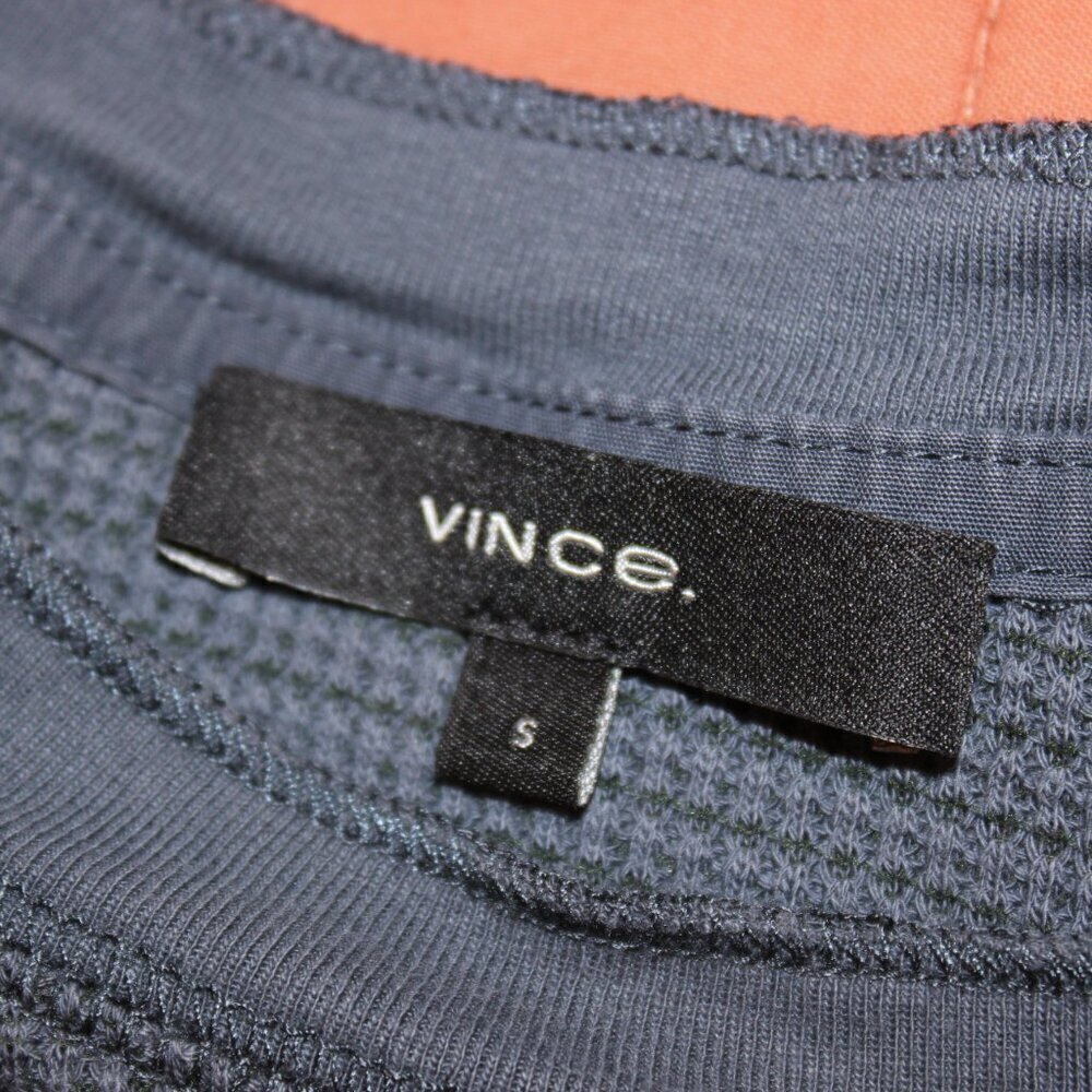 Vince Blue Pima Cotton Crew Neck T-Shirt Women Size Smalll - Picture 5 of 8